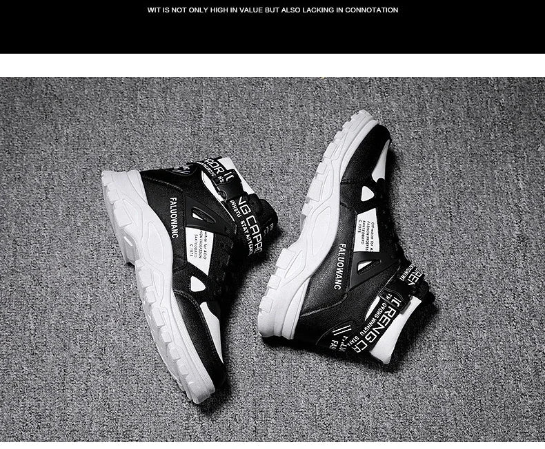 Trendy Men's Short Boots Autumn Winter Fashionable Lightweight Comfortable Anti Slip Flat Shoes Basketball Sports Casual Shoes