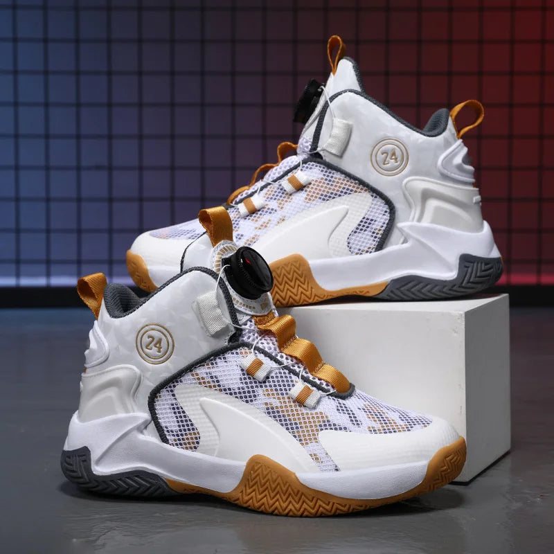 Kids Basketball Shoes Boys Sneakers Non-slip Child Trainer Basket Shoes Outdoor Children Sport Shoes