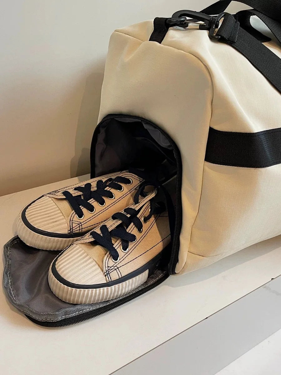 Funlin Large Capaci Multifunctional Sports Fitn Bag Independent oe Carent Simple Travel Bag oulder Bag Handbag