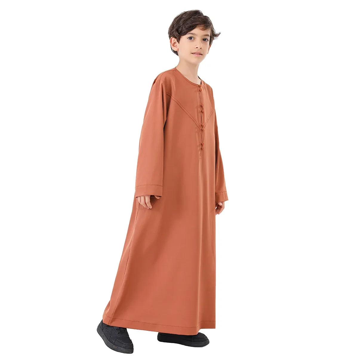 Eid Boys Muslim Clothing Saudi Arab Robe Kids Abaya Kaftan Prayer Islam Clothing Child Abaya Dress Ramadan Jubba Thobe Djellaba