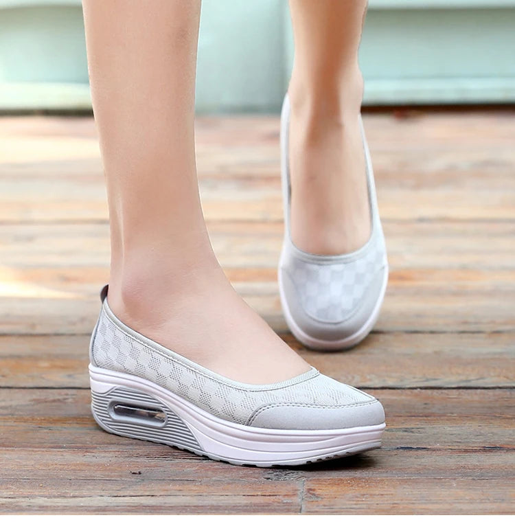 Women Shoes Comfortable Heels Vulcanized Shoes For Platform Shoes Casual Slip On Spring Autumn shoes for women