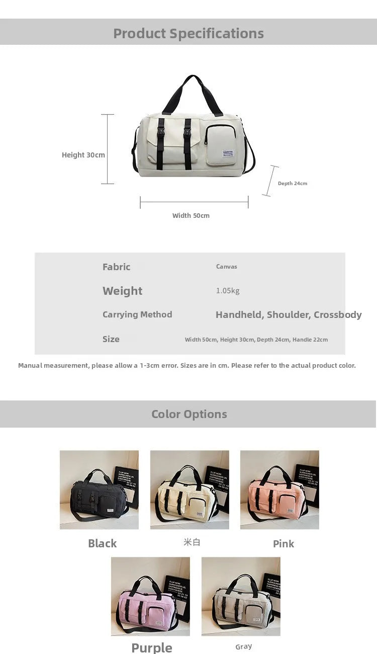 Funlin Large Capaci Multifunctional Sports Fitn Bag Independent oe Carent Simple Travel Bag oulder Bag Handbag