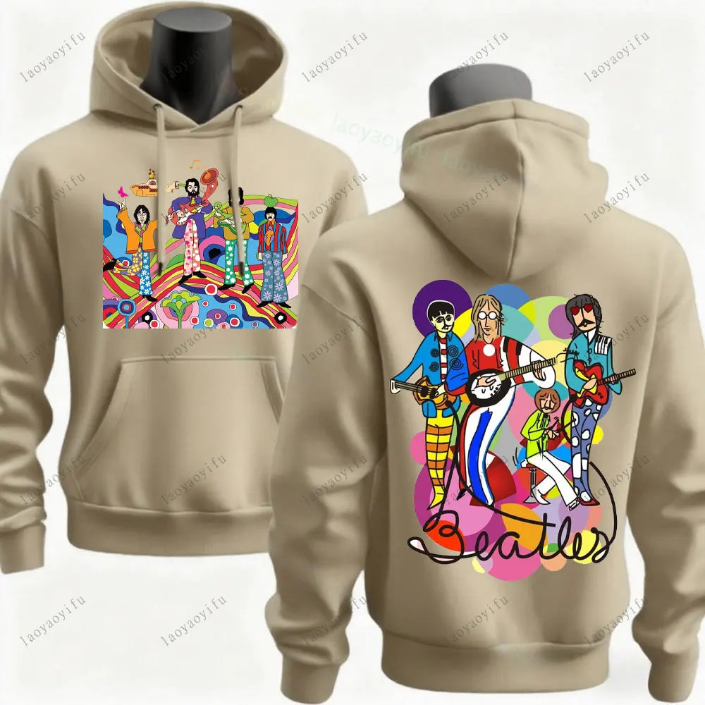 The Beatles Hoodie Men Hoodie Street Fashion Drop Shoulder Hoody Streetwear Long Sleeve Sportswear Streetwear Aesthetic Clothes