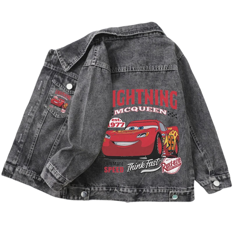 Children Clothing Sets Spring Autumn Baby Boys Girls Mickey Mouse Minnie Cotton Denim Jacket Coat + Jeans Pants 2pce Casual Suit