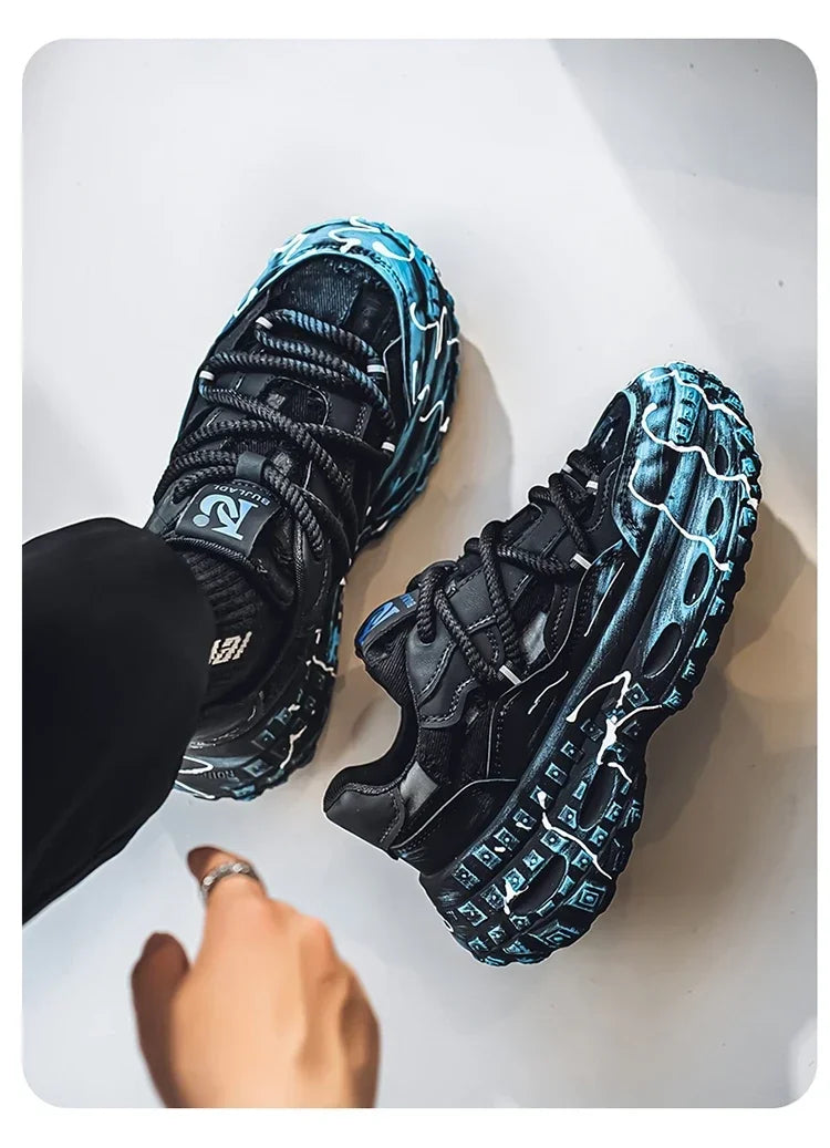 Men's Casual Shoes 2025 Shockproof Comfortable Outdoor Running Fitness Training Exercise Sneakers Size 39-44 Hot Sale Retro