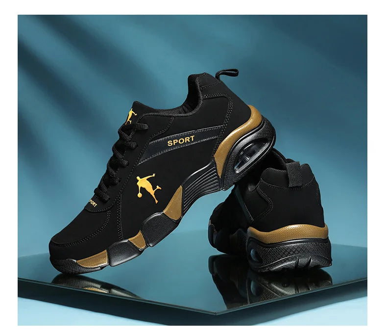 Men's Sneakers 2025 New Men Shoes Outdoor Waterproof Sneakers Non Slip Comfortable Walking Black Sports Shoes for Men