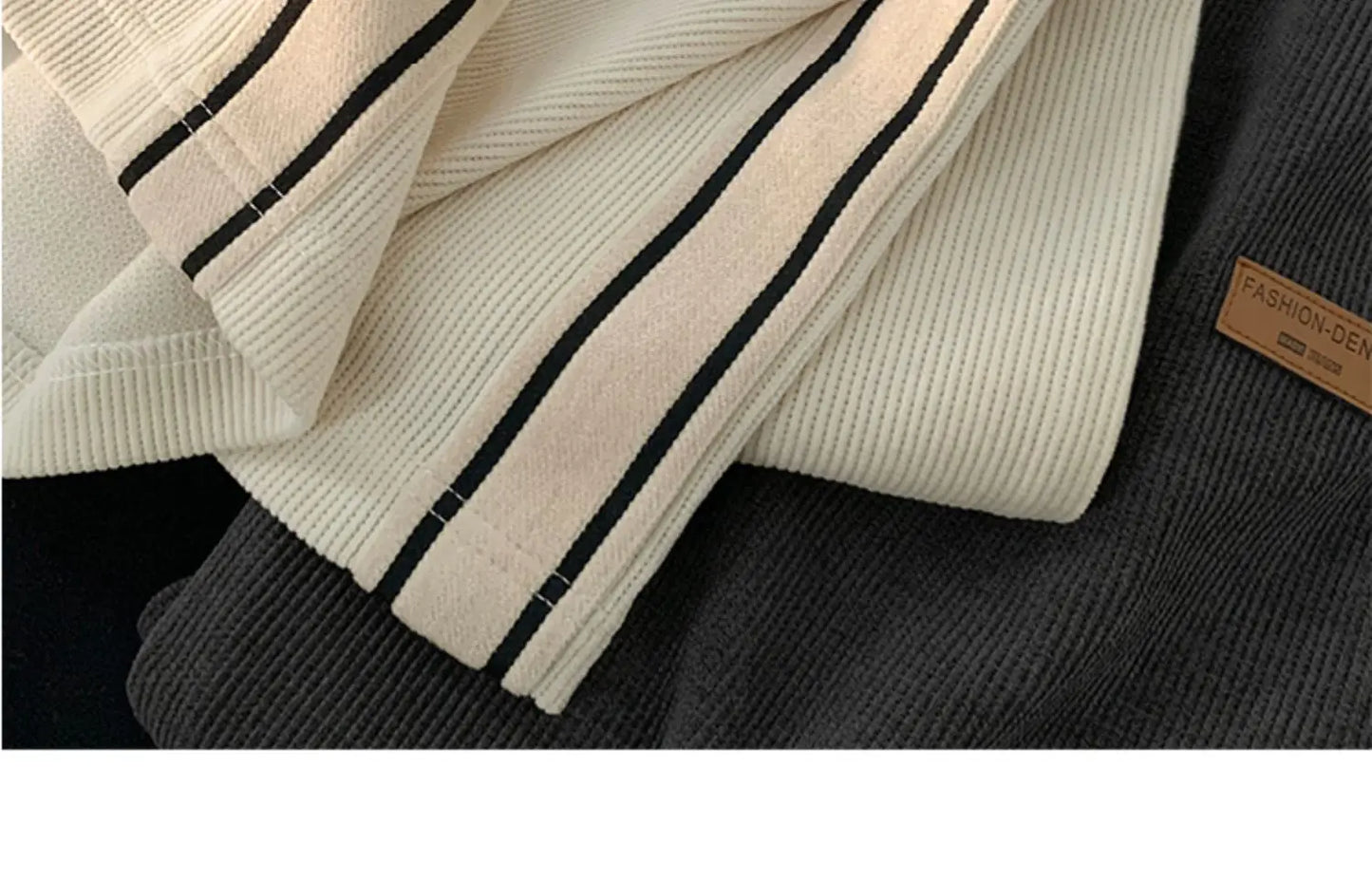 Corduroy Men's Pants Autumn Winter New Sle Hong Kong Sle Trendy Wide Leg Straight Elastic Waist Sports Casual Long Trousers