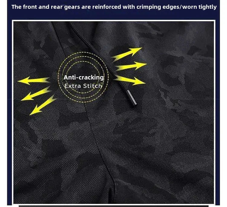 Camouflage Loose-Fit Casual Pants For Men Trendy Brand Summer Thin Style Plus Size Sports Pants Fashionable Male Wear