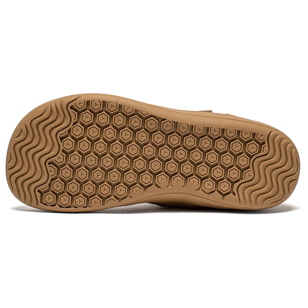 2025 Kids Mid-Barefoot Shoes Big/Kid Wide Toe Box Zero Drop Artificial Leather Hook-Loop Outdoor Boots  kids shoes