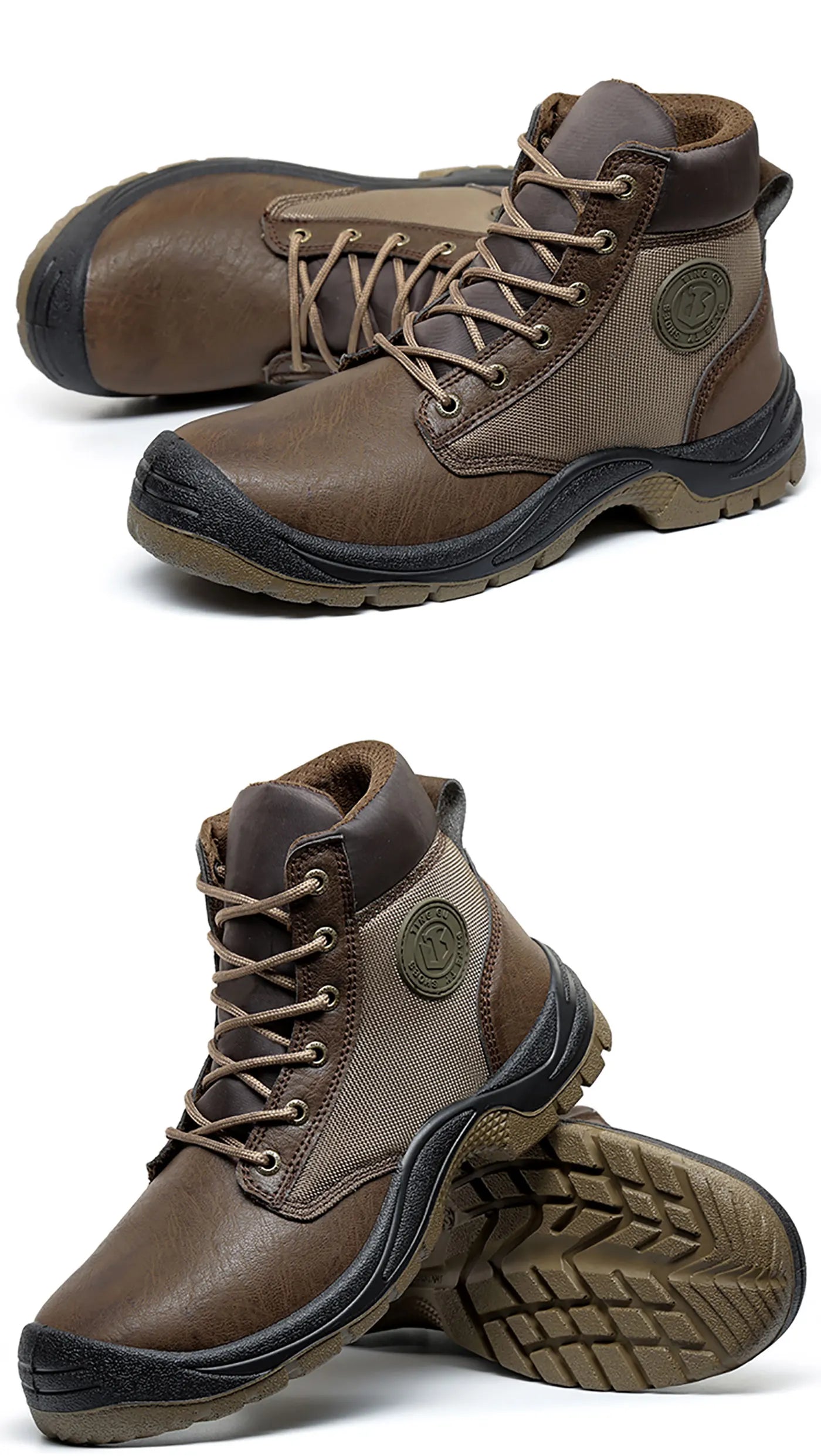 Men's safety shoes are anti smashing, anti piercing, anti-static, anti slip, wear-resistant, and splash proof work shoes
