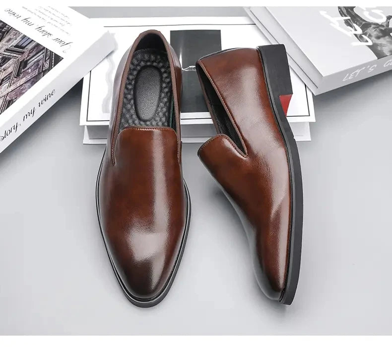 Size 38-48 Classic Le Fu Shoes for Men Casual Business Comfort Fashion Brand Shoes Men British Gentleman Social Shoes Men