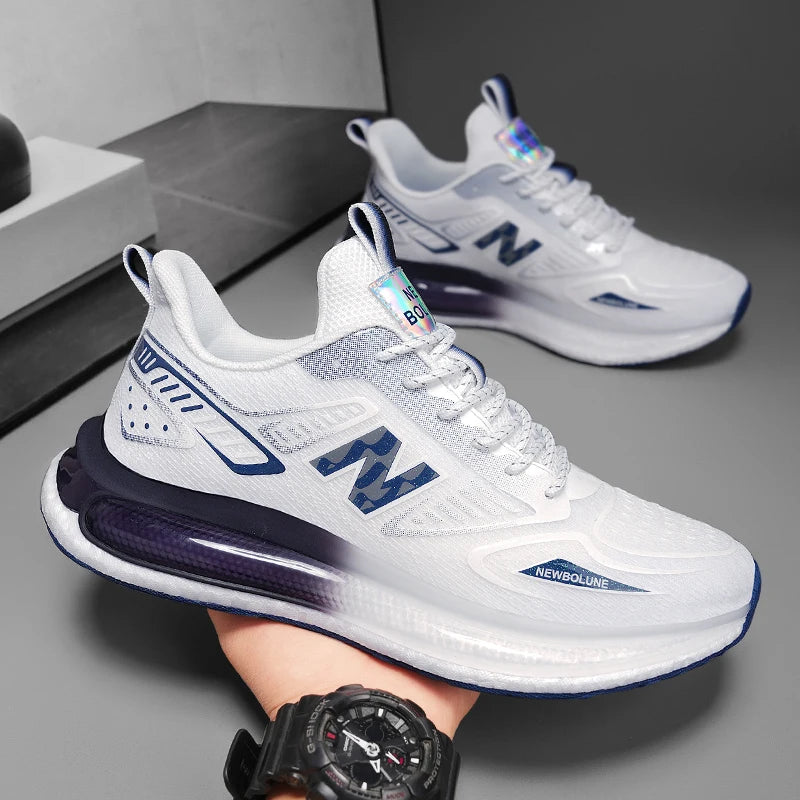 Sports Shoes for Men Mesh Breathable Comfortable Outdoor Sports Trendy Lace-up Sneakers 2025 New Casual Running Shoes for Man