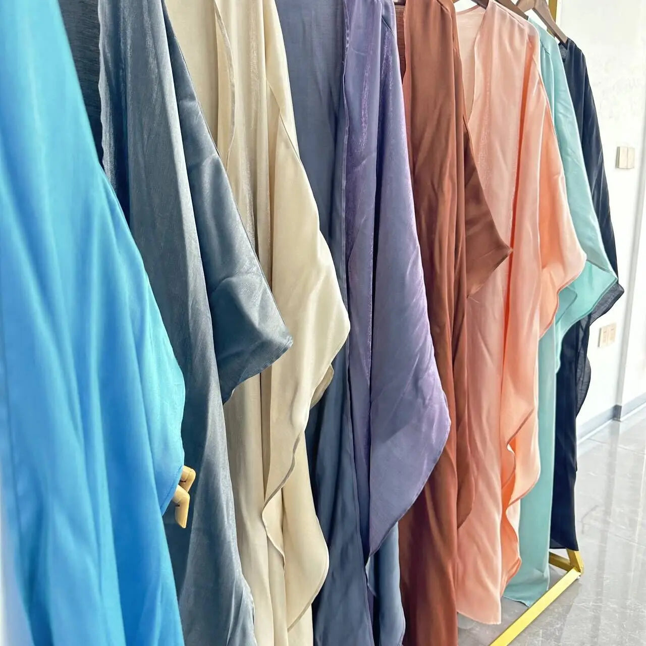 New Mother and Daughter Abaya Dubai Muslim Women Kids Girls Maxi Dress 2pcs Set Eid Djellaba Jalabiya Turkey Kimono Islamic Robe