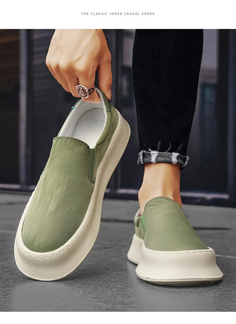 Men's Shoes Summer 2025 New Breathable Fashion Trend Versatile Casual Cloth Shoes Slip on Comfortable Lightweight Sport Sneakers