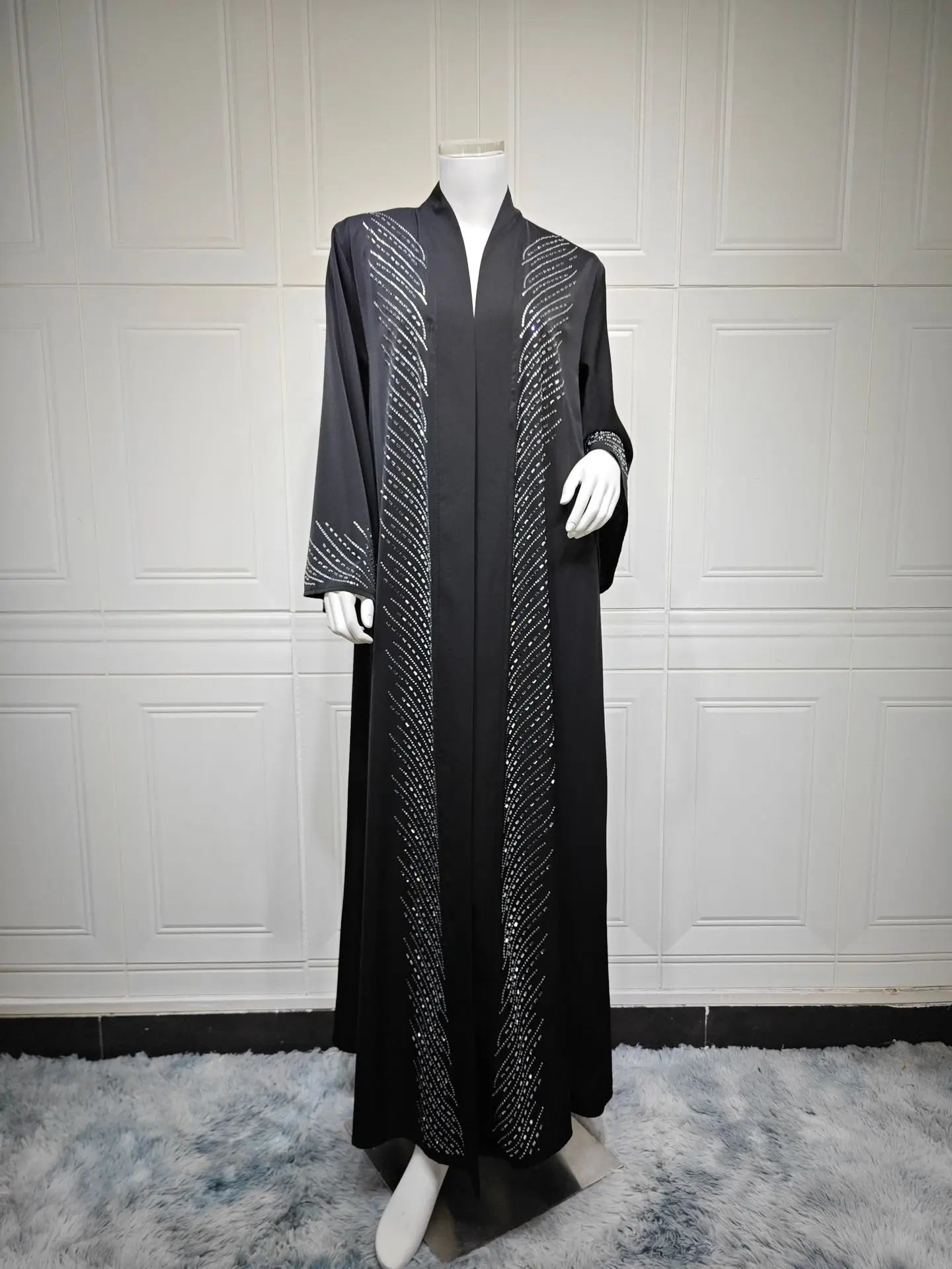 Eid Djellaba Modest Muslim Dress Women Dubai Abaya Kimono Cardigan Islam Clothing Kebaya Jalabiya Kaftan Femme Musulmane Vestido
