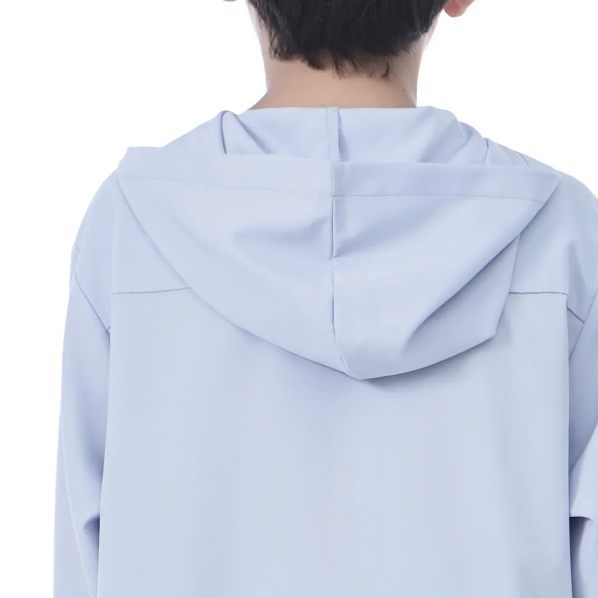 Boys Kids Islamic Muslim Hooded Juba Kaftan Robe Arabian Dubai Qatar Boy Long Sleeve Shirt Abaya Robe Dress Solid Color