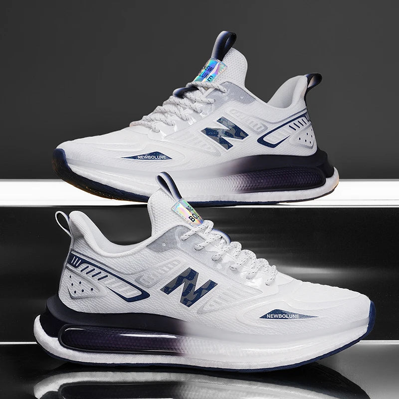 Sports Shoes for Men Mesh Breathable Comfortable Outdoor Sports Trendy Lace-up Sneakers 2025 New Casual Running Shoes for Man