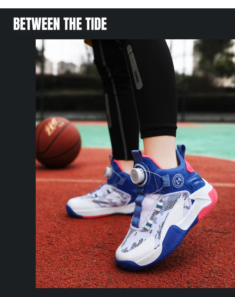 2025 New Children's Basketball Sports Shoes for Boys High Quality Running Kids Shoes Child Sneakers Non-Slip School Shoes