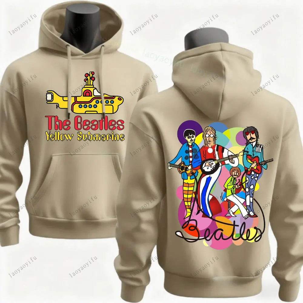 The Beatles Hoodie Men Hoodie Street Fashion Drop Shoulder Hoody Streetwear Long Sleeve Sportswear Streetwear Aesthetic Clothes