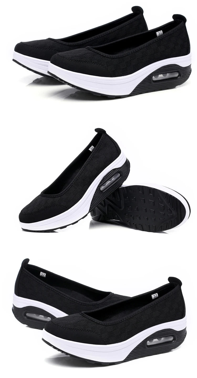 Women Shoes Comfortable Heels Vulcanized Shoes For Platform Shoes Casual Slip On Spring Autumn shoes for women