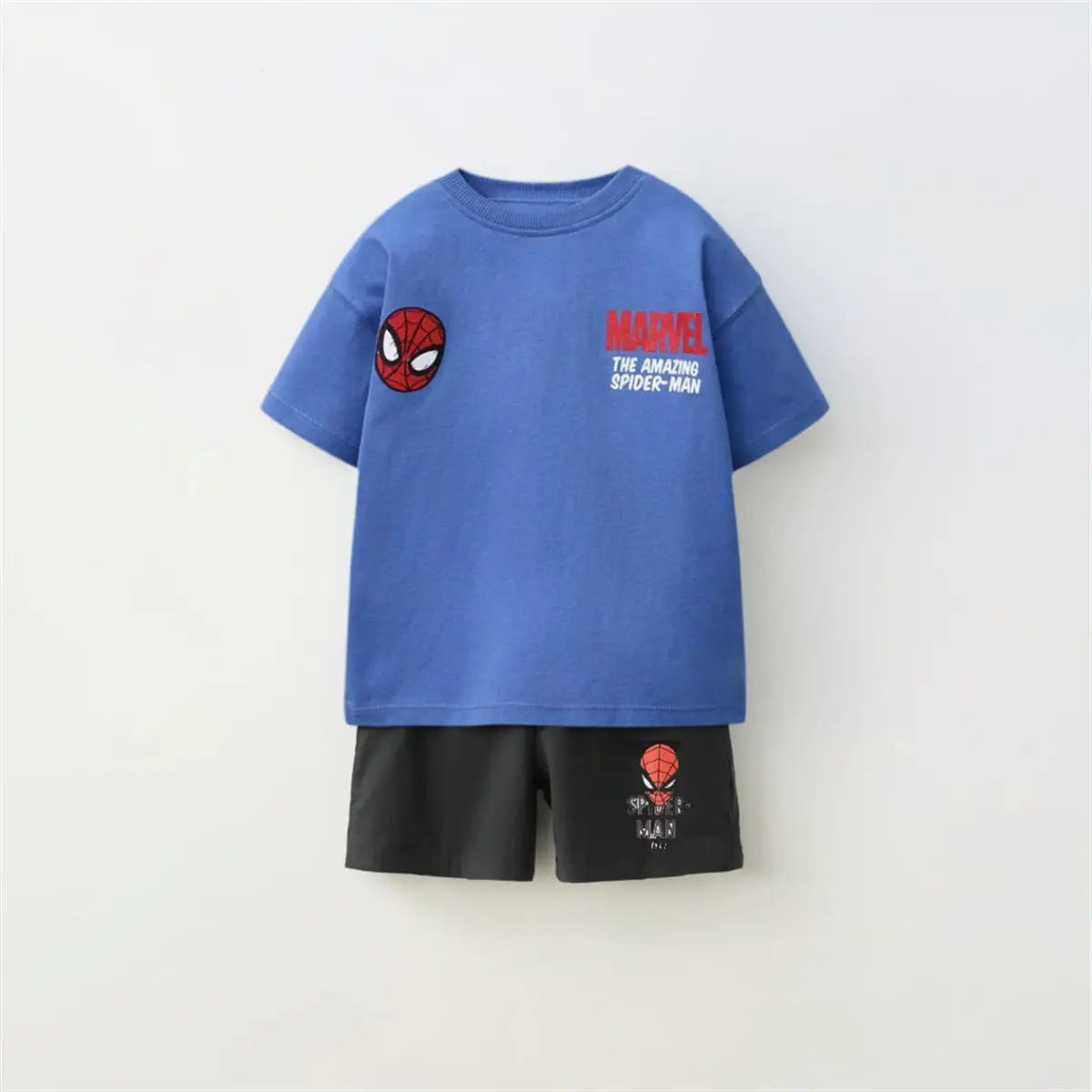 Disney Summer Sets Child New Mickey Mouse T-shirt+Shorts Two Piece Set Child Lovely Casual Short-sleeved Tracksuits Outer Wear