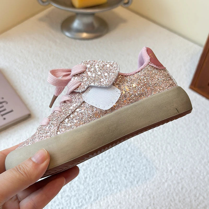 Sneakers Kids Summer New Boys Girls Sports Mesh Shoes Casual Board Shoes Leather Soft Soled Children Small White Shoes