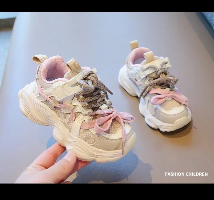 Kids Sneakers for Girls Fashion Sports Shoes for Toddlers Breathable Non-slip Children School Running Shoes for Boys Versatile