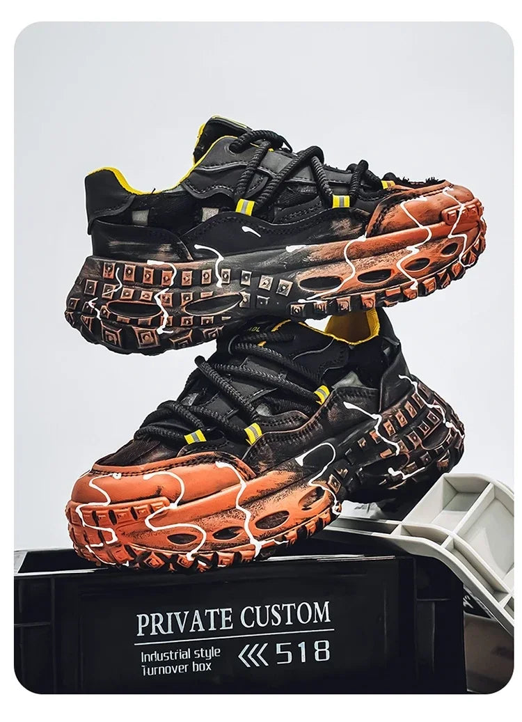 Men's Casual Shoes 2025 Shockproof Comfortable Outdoor Running Fitness Training Exercise Sneakers Size 39-44 Hot Sale Retro