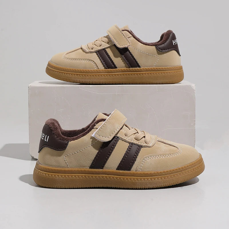 Children Casual Sneakers New Black Soft Bottom Girls Boys German Training Shoes Autumn Winter Fashion Red Kids Baby Casual Shoes