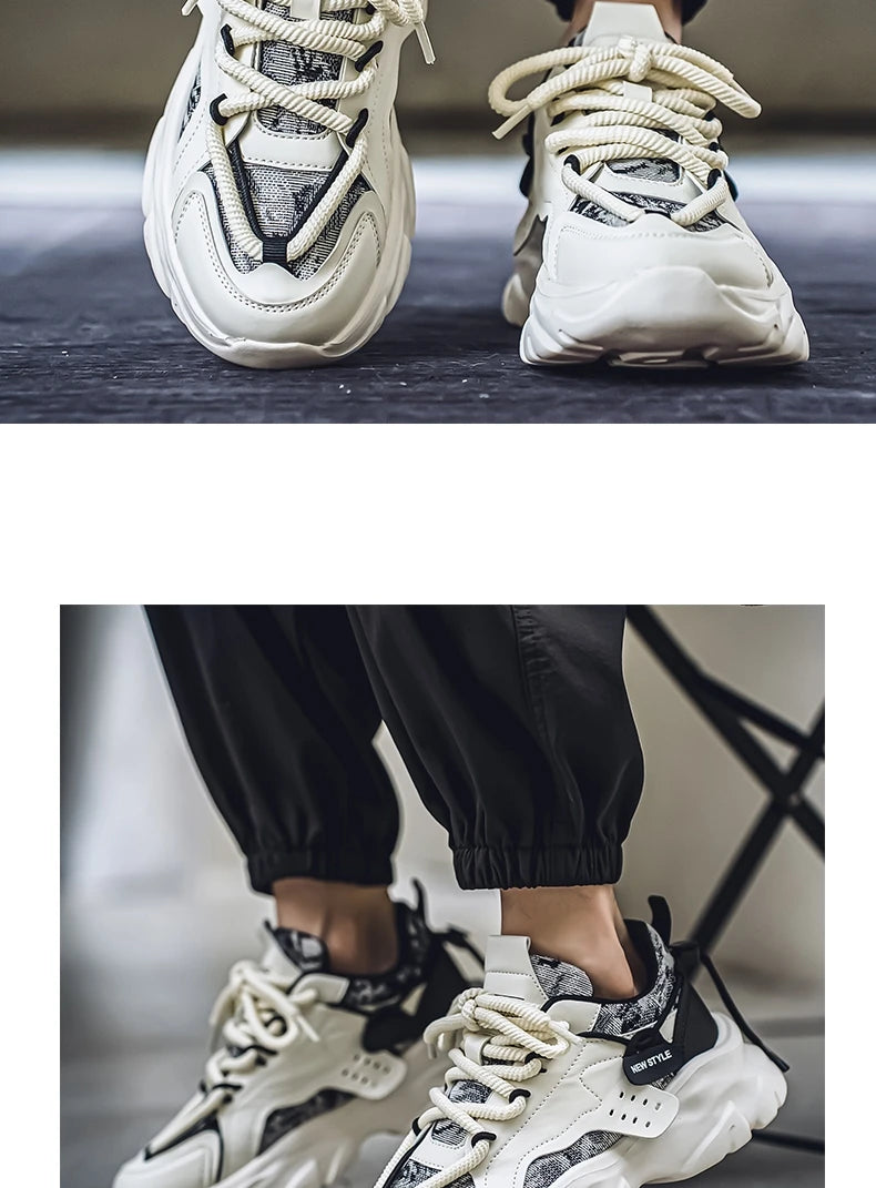 2024 New Shoes For Men Sneakers Male Casual Mens Shoe Big Shoelace Trainer Race Breathable Shoes Fashion Loafers Running