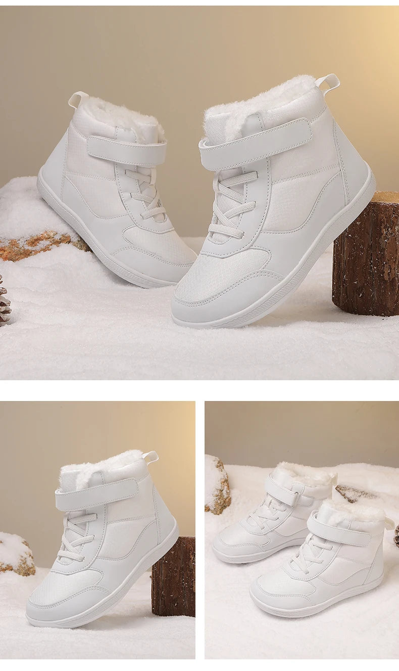 Kids Barefoot Snow Boots Winter Warm Boots for Girls Boys Outdoor Walking Non-slip Children's Shoes Girls' Boy Shoes Sneakers