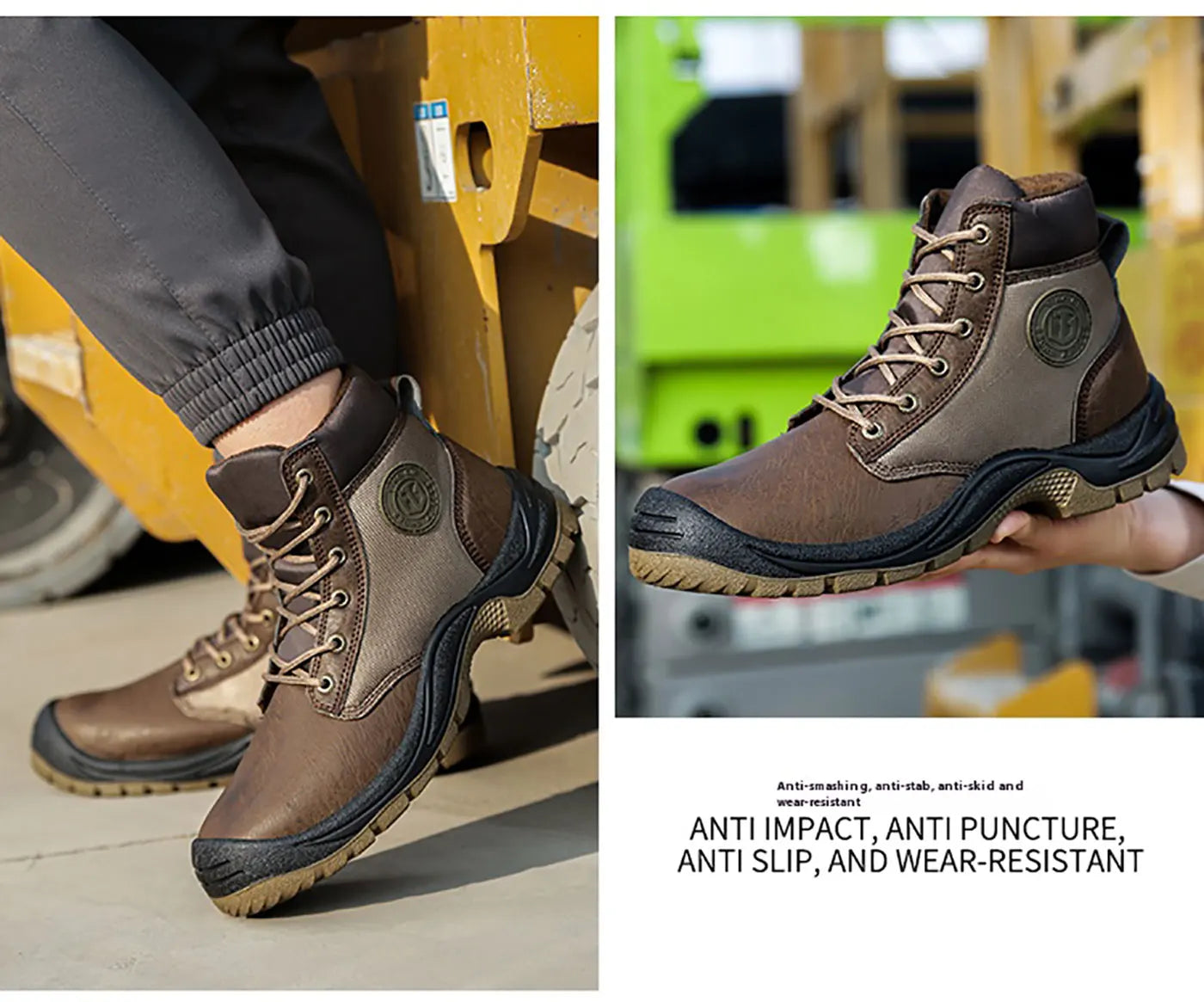 Men's safety shoes are anti smashing, anti piercing, anti-static, anti slip, wear-resistant, and splash proof work shoes