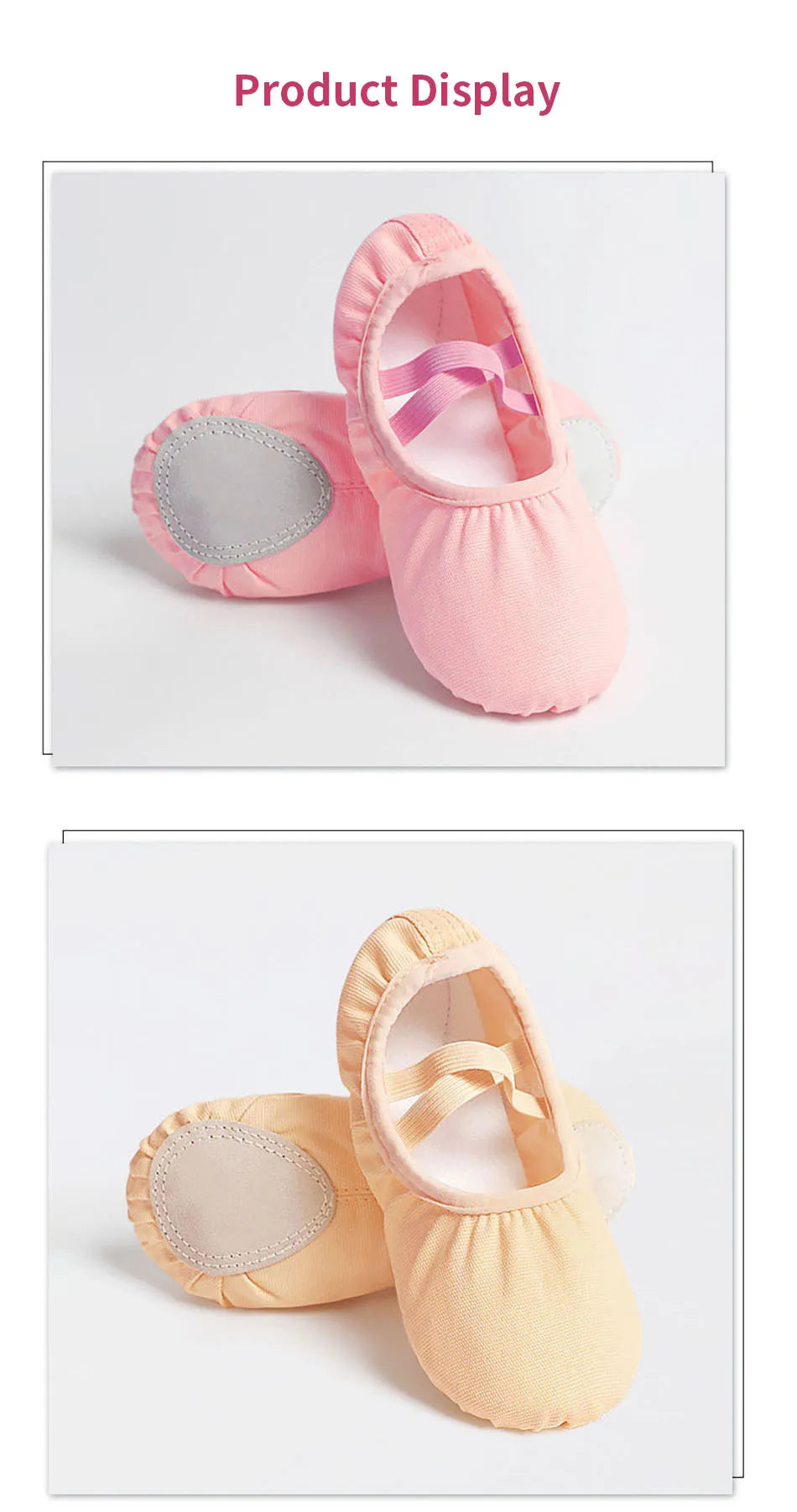 Kids Comfortable and Refreshing Soft Sole Dance Shoes Suitable Ballet Yoga Training with Ergonomic Fit and Durable Construction