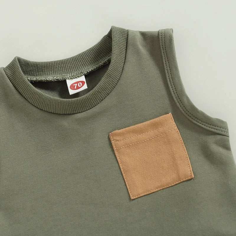 New Summer Baby Boys Clothes Children Boys Vest Shorts 2Pcs/Sets Infant Outfits Toddler Casual Sports Costume Kids Tracksuits