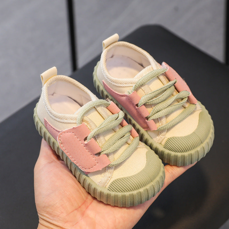 Kids Casual Shoes Boys Girls Canvas Shoes Fashion Lightweight Soft Children's Flats Anti-slip Toddler Baby Shoes Kids Sneakers