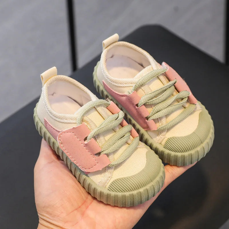 Kids Casual Shoes Boys Girls Canvas Shoes Fashion Lightweight Soft Children's Flats Anti-slip Toddler Baby Shoes Kids Sneakers