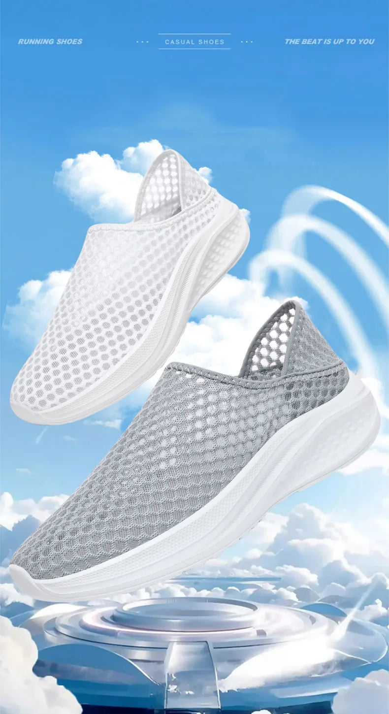 Women Shoes Loafers Light Walking Breathable Summer Comfortable Casual Shoes Women Sneakers  Black Whitezapatillas de mujer