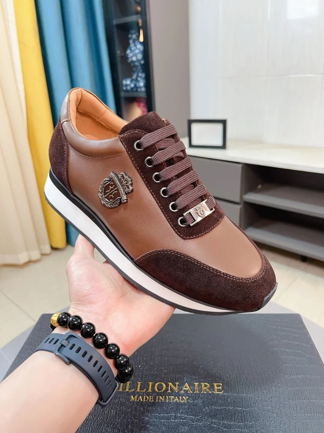 BILLIONAIRE BLLIYOSS Shoes for men Sports Shoes 2025 New Fashion Comfort High Quality Outdoors European Big size 38-45 Old Money