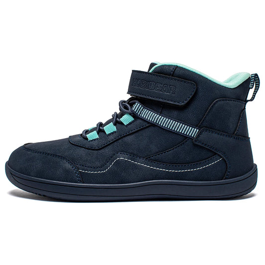 2025 Kids Mid-Barefoot Shoes Big/Kid Wide Toe Box Zero Drop Artificial Leather Hook-Loop Outdoor Boots  kids shoes