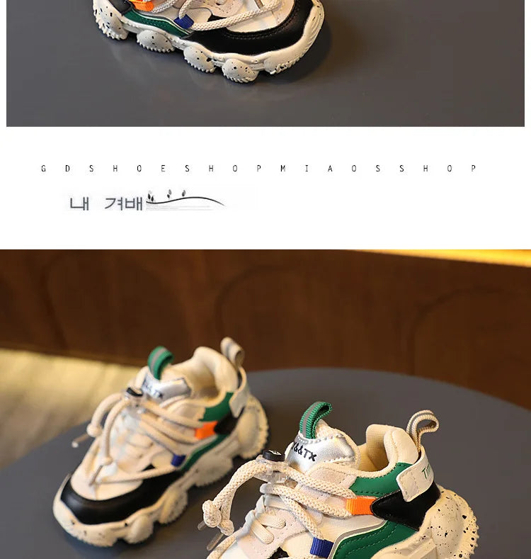 Children Casual Sneakers Kids Casual Sports Shoes Boy Girl Soft Sole Anti-slip Leisure Shoes Running Shoes 3 4 5 6 Year