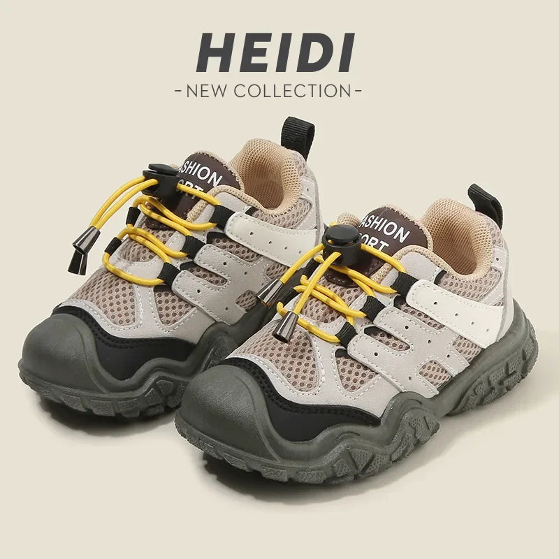 Kids Casual Footwear Boy Girl Outdoor Lightweight Running Sports Shoes Crash Resistant Toe Baby Infant Toddler Children Sneakers