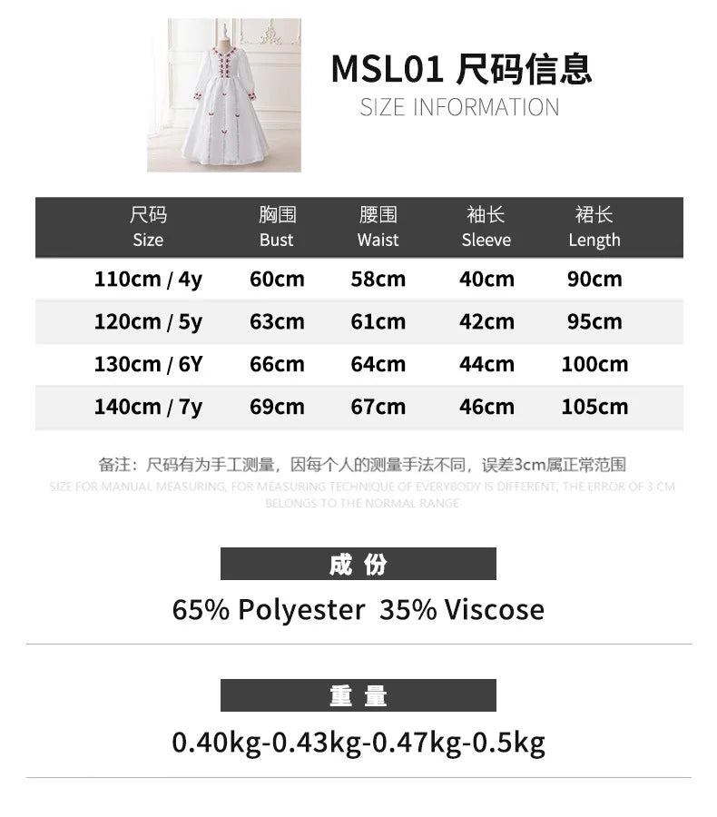 Muslim Ramadan Prayer Gowns Party Girls Dress Long Sleeve Robe Arabic Dubai Abaya Girls Dresses Eid Child Holiday Prom Costumes