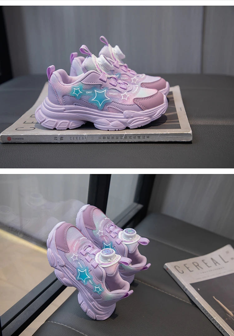 Kids Shoes For  Girls Fashion Children Casual Shoes Non-slip Sneakers