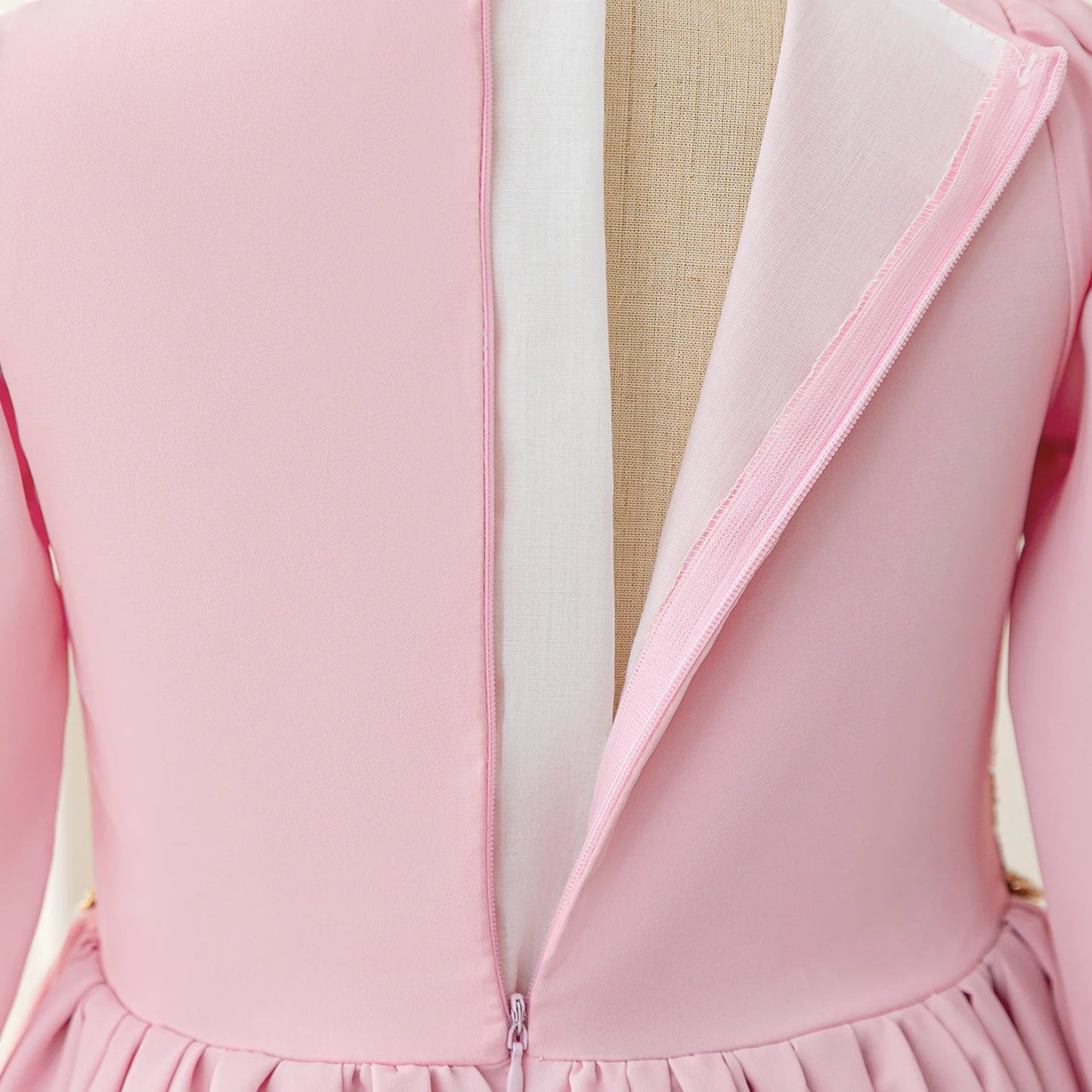 Middle Eastern Arabian Kids Robe Splice Embroidered Belt Dress Muslim Long Sleeve Abayas Dubai Islam Girls Lace Dress Party Gown