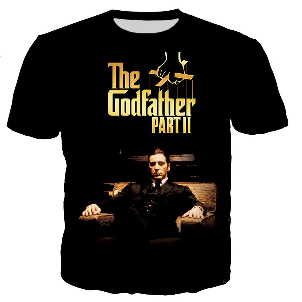 The Godfather Movie 3D Print T-Shirts Summer Men Women Casual Fashion Oversized Short Sleeve T Shirt Kids Tees Tops Man Clothing