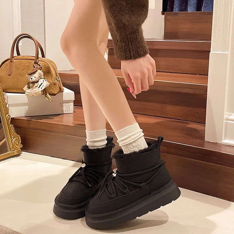 Women's Boots Autumn  Australia Female Shoes Luxury Designer Winter Footwear Boots-Women Snow Ladies Fashion Lolita 2024