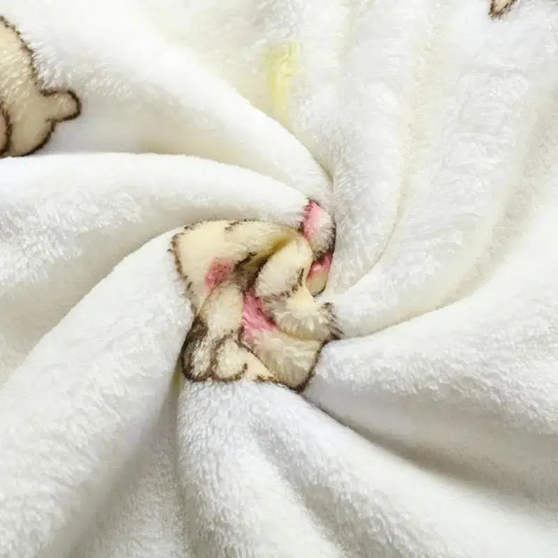 Chikawa Flannel Pjs Thicken Winter Usagi Long Sleeved Pajama Pants Set for Women Plus Velvet Cute Blue Hachiware Home Clothes