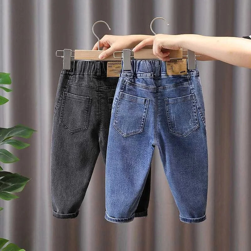 Children Clothing Sets Spring Autumn Baby Boys Girls Mickey Mouse Minnie Cotton Denim Jacket Coat + Jeans Pants 2pce Casual Suit