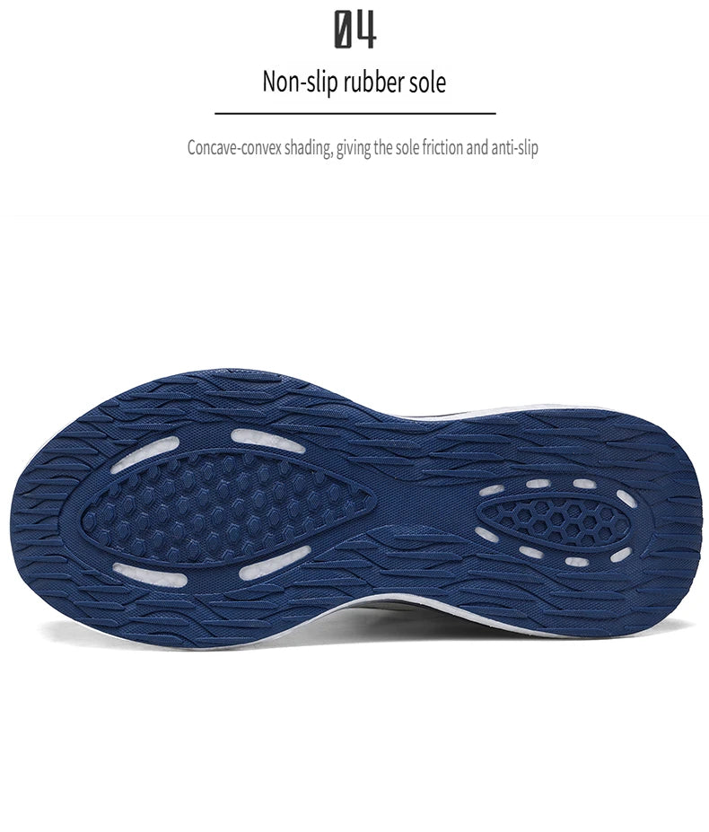 Sports Shoes for Men Mesh Breathable Comfortable Outdoor Sports Trendy Lace-up Sneakers 2025 New Casual Running Shoes for Man