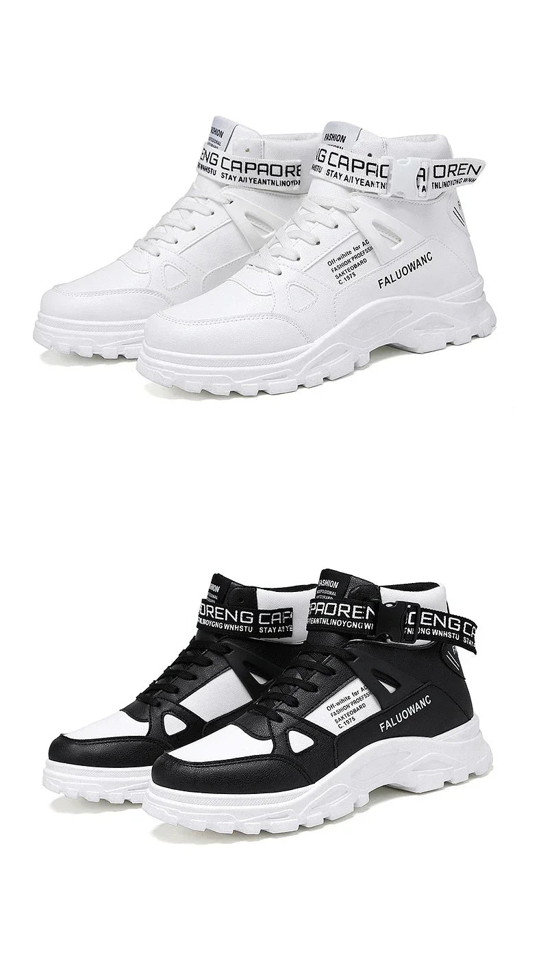 Trendy Men's Short Boots Autumn Winter Fashionable Lightweight Comfortable Anti Slip Flat Shoes Basketball Sports Casual Shoes